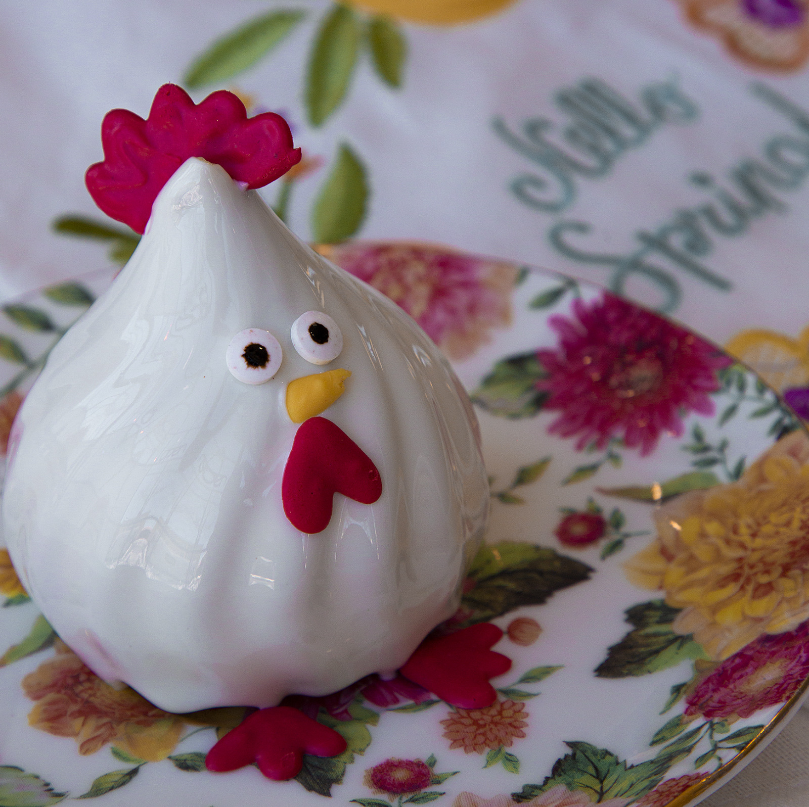 White Chick Easter Bread & Macarons