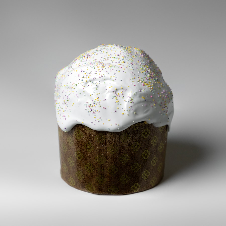 Easter Bread Paska Plain Easter Bread & Macarons