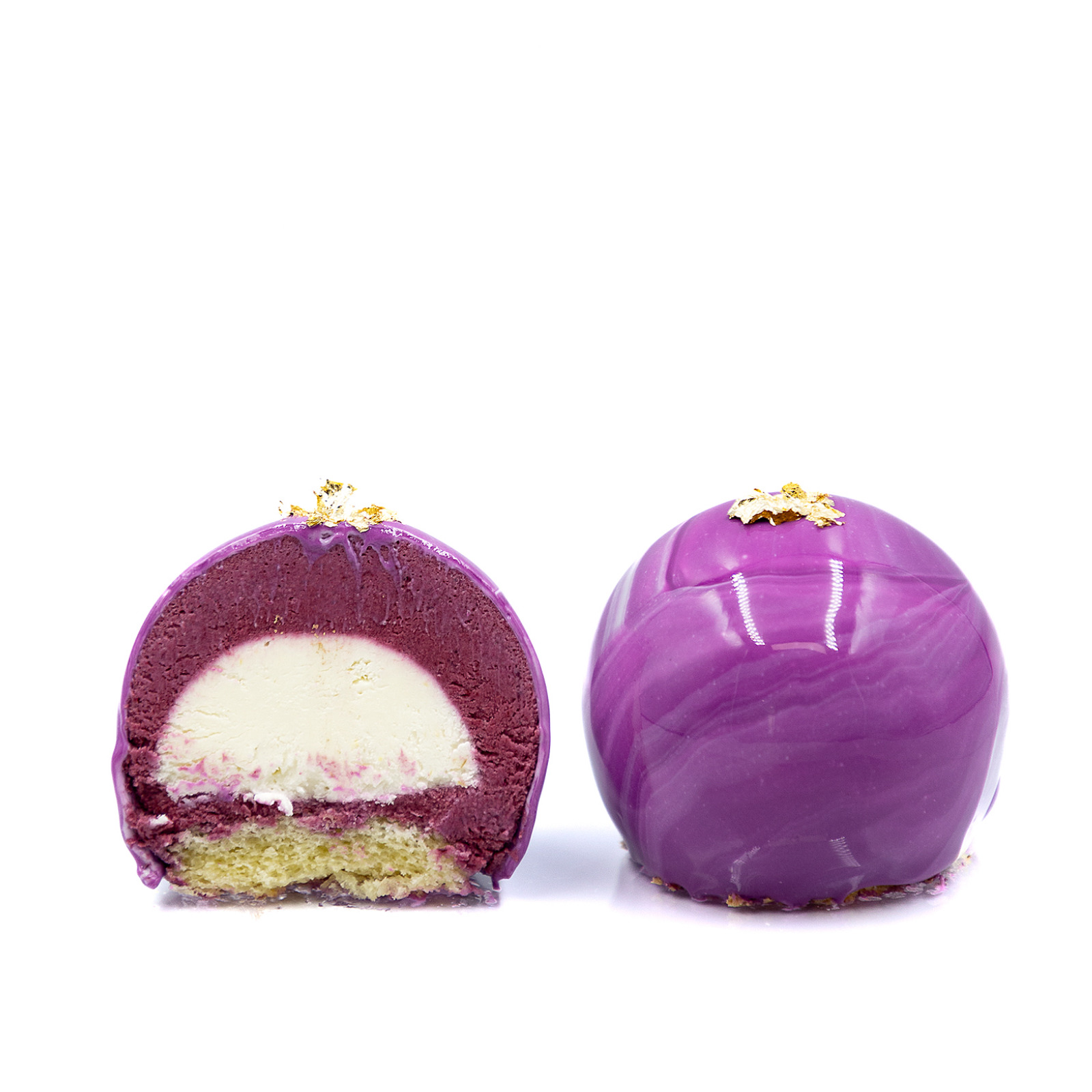 Blackcurrant Lemon Dessert Individual Mini Cakes