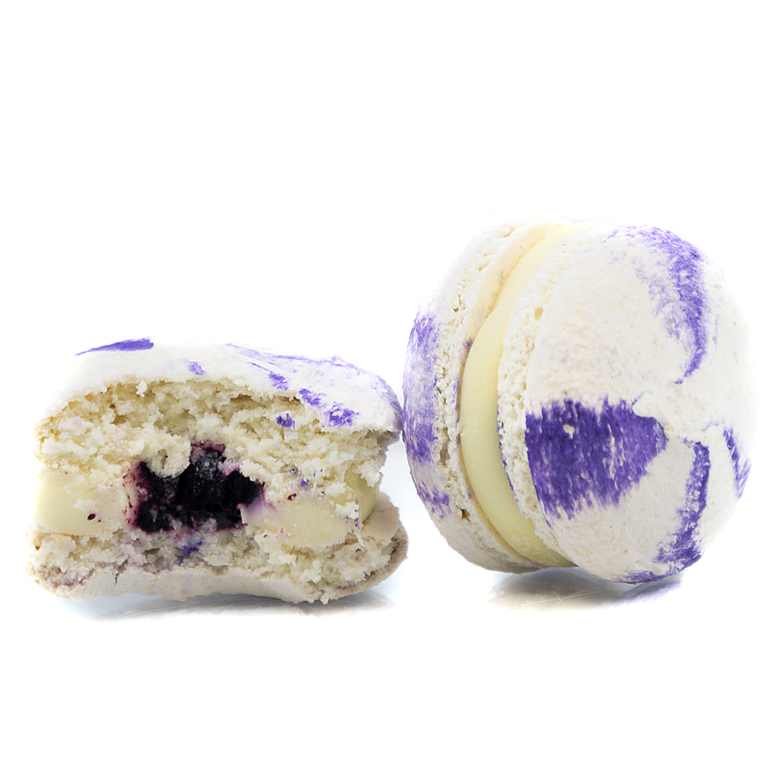 Blueberry Cheesecake Gluten-Free Macarons Gluten-Free Macarons