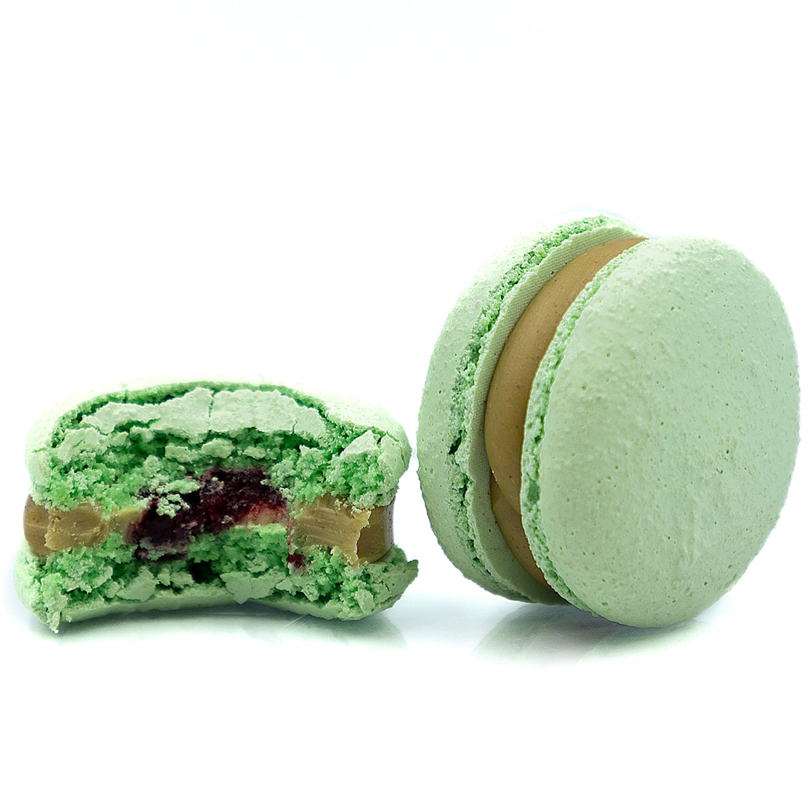 Pistachio Raspberry Gluten-Free Macarons Gluten-Free Macarons