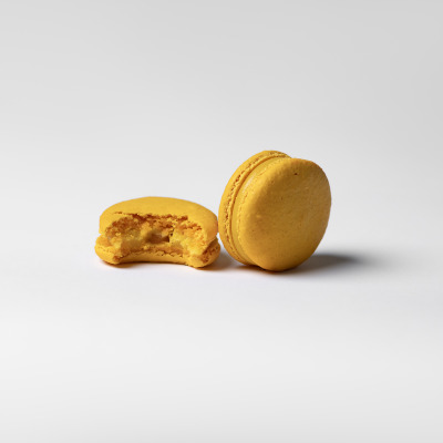Mango Passion Fruit Macarons