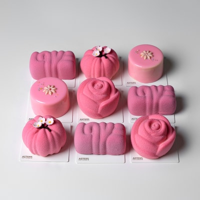 Perfect set of 9 individual desserts for Mother's Day.
